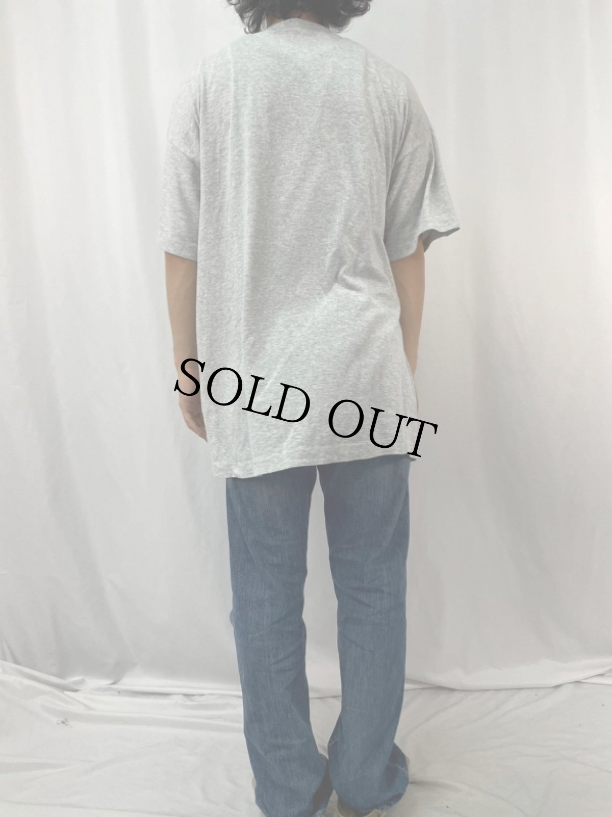 画像4: 90's LEONARD DE VINCI ウィトルウィウス的人体図 アートプリントTシャツ XL (4)