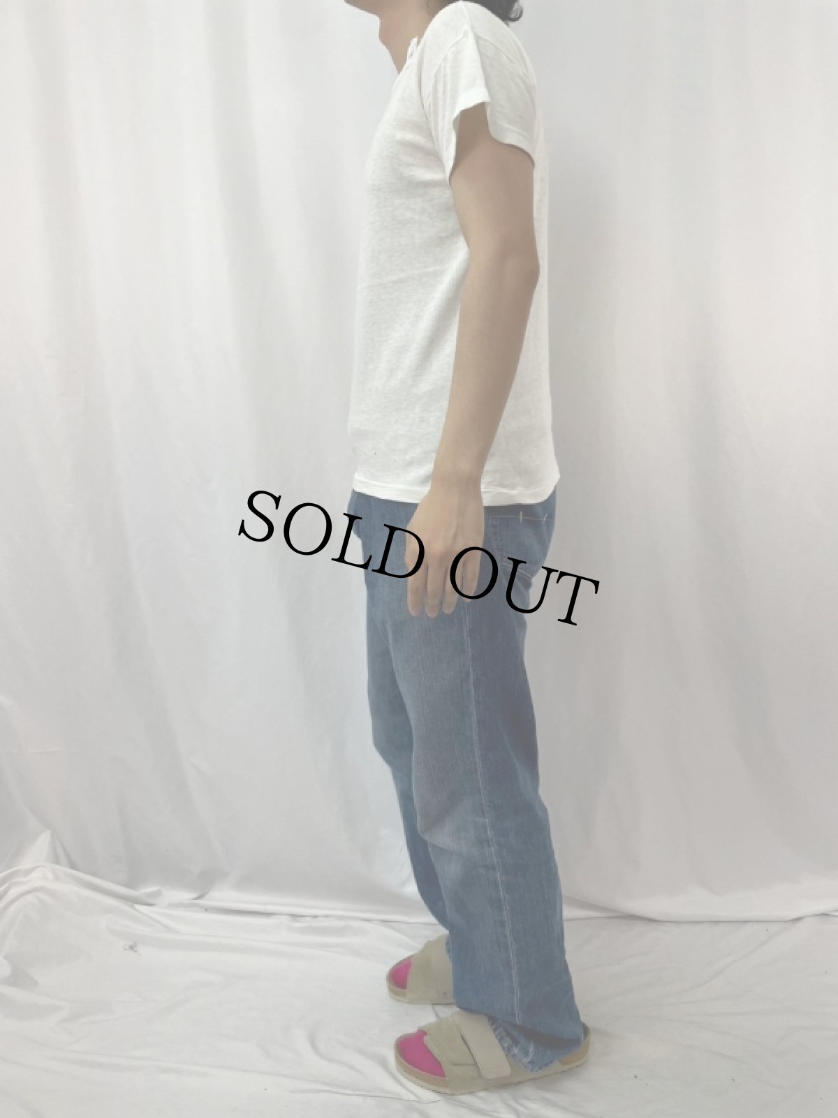 画像3: 60's "KENT STATE UNIVERSITY" カレッジロゴ フロッキープリントTシャツ (3)