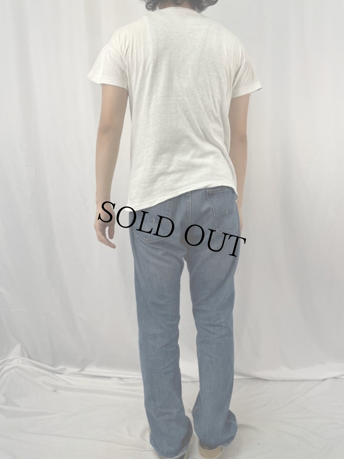 画像4: 60's "KENT STATE UNIVERSITY" カレッジロゴ フロッキープリントTシャツ (4)