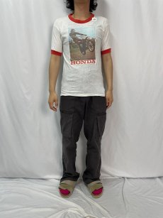 画像2: 70〜80's HONDA フォトプリントリンガーTシャツ (2)