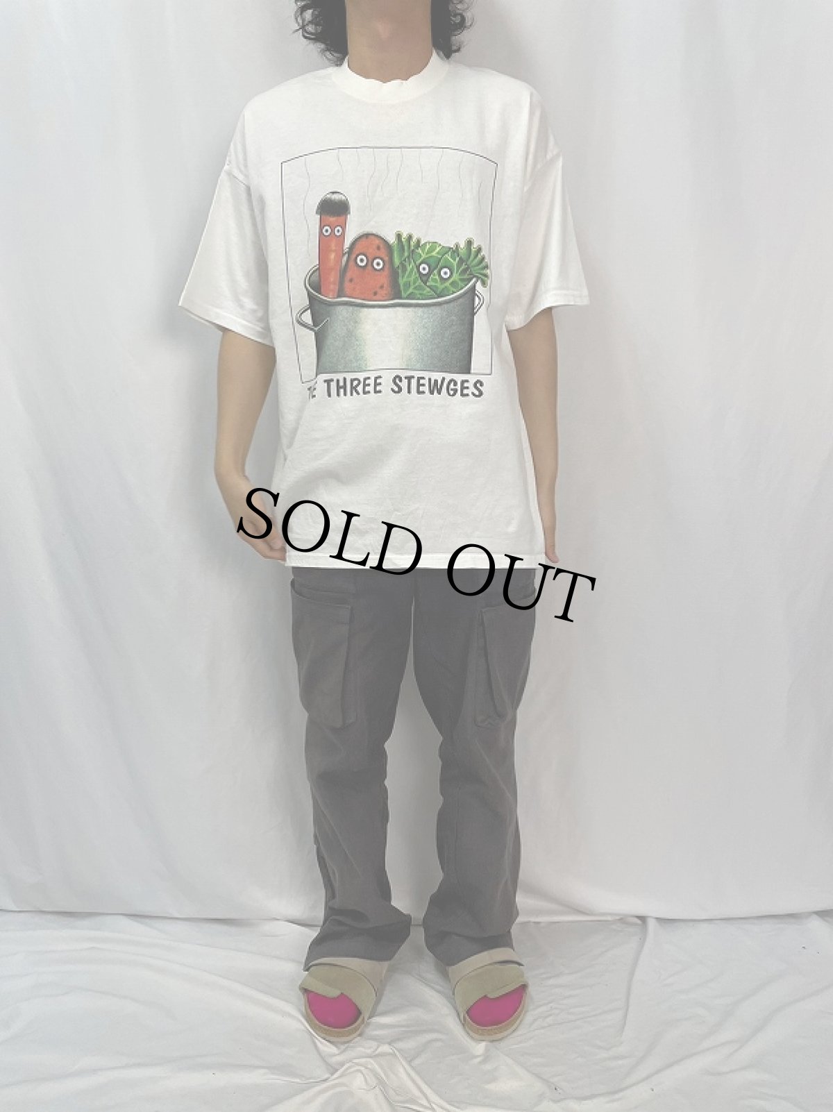 画像2: Lee "THE THREE STEWGES" パロディプリントTシャツ XL (2)