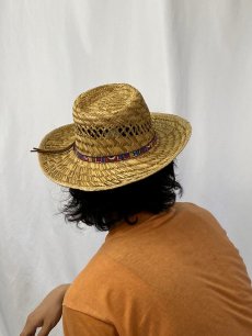 画像4: 【SALE】 DORFMAN PACIFIC CO. リボンデザイン オープンロード ストローハット M (4)