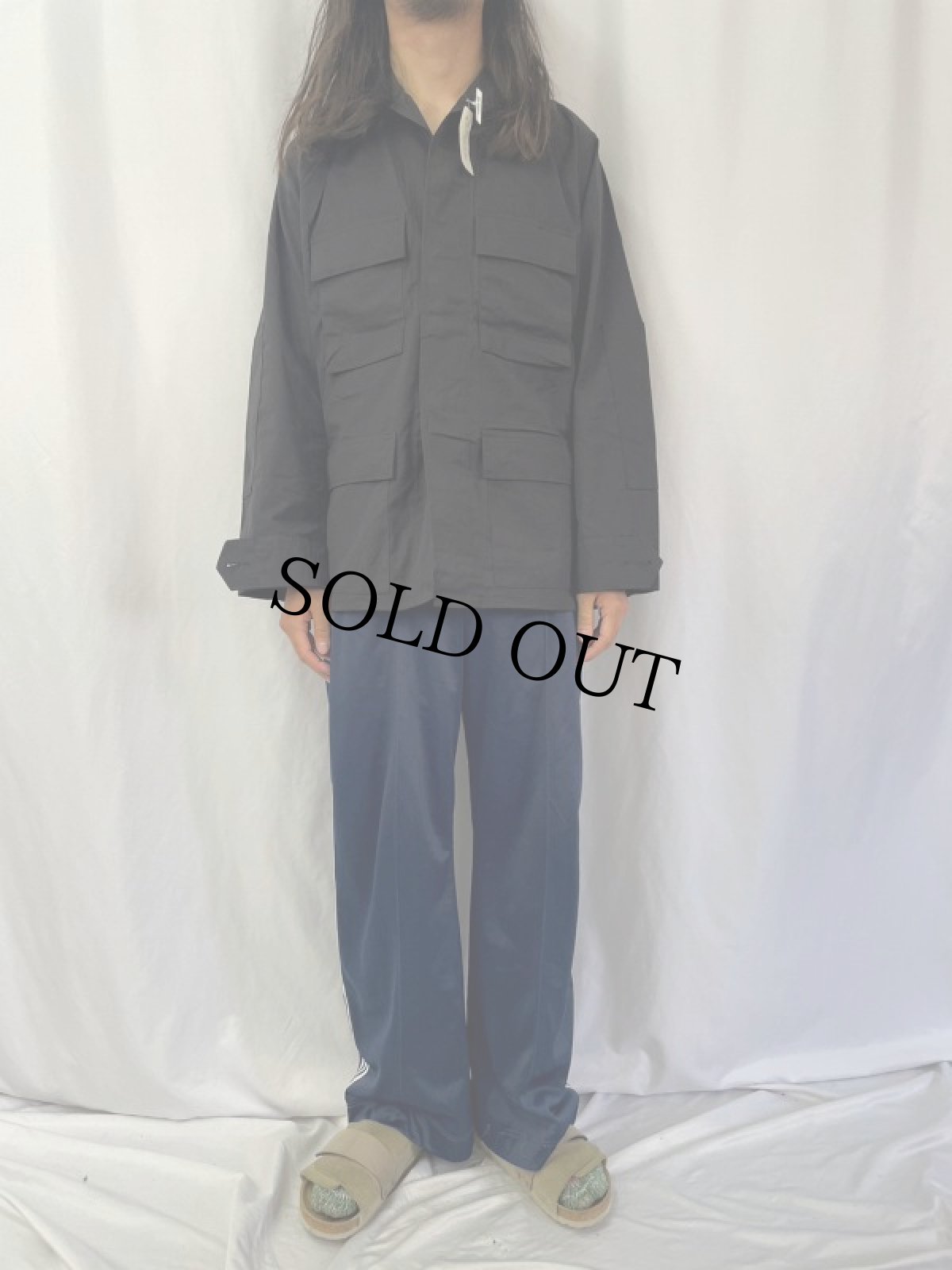 画像2: 90's U.S.ARMY COAT HOT WEATHER BLACK 357 BDUジャケット DEADSTOCK SMALL-REGULAR (2)