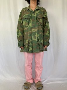 画像2: 【SALE】 60's U.S.ARMY ERDL迷彩 "グリーンリーフ" ファティーグジャケット 3rd (2)