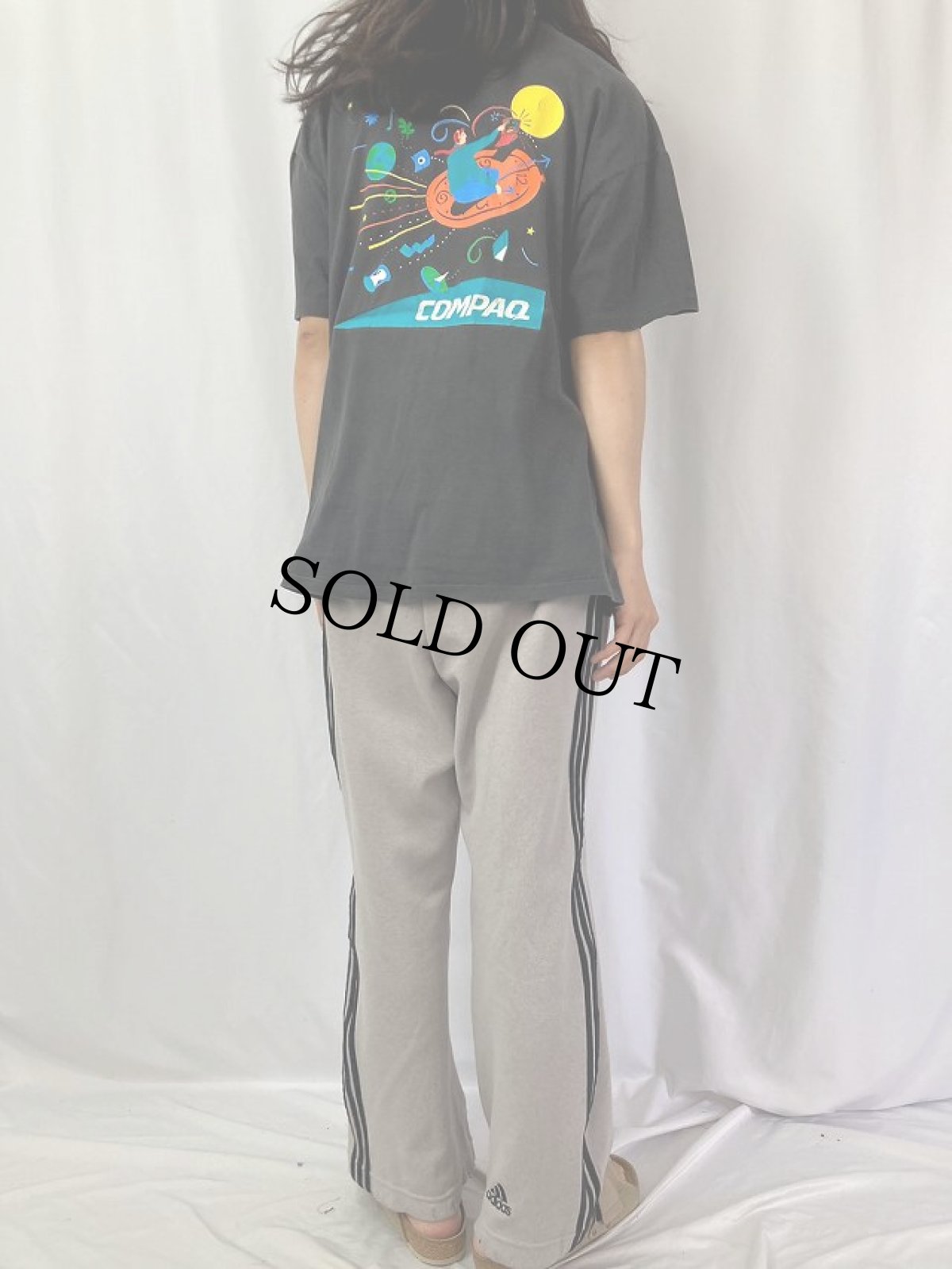 画像5: 90's COMPAQ USA製 "Journey Ahead" IT企業プリントTシャツ XL (5)