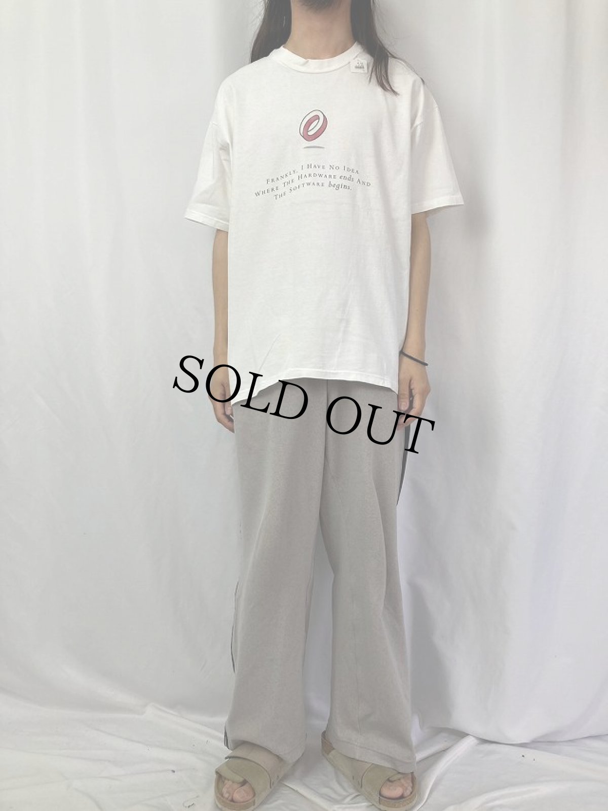 画像2: 90's COMPAQ USA製 IT企業プリントTシャツ XL (2)