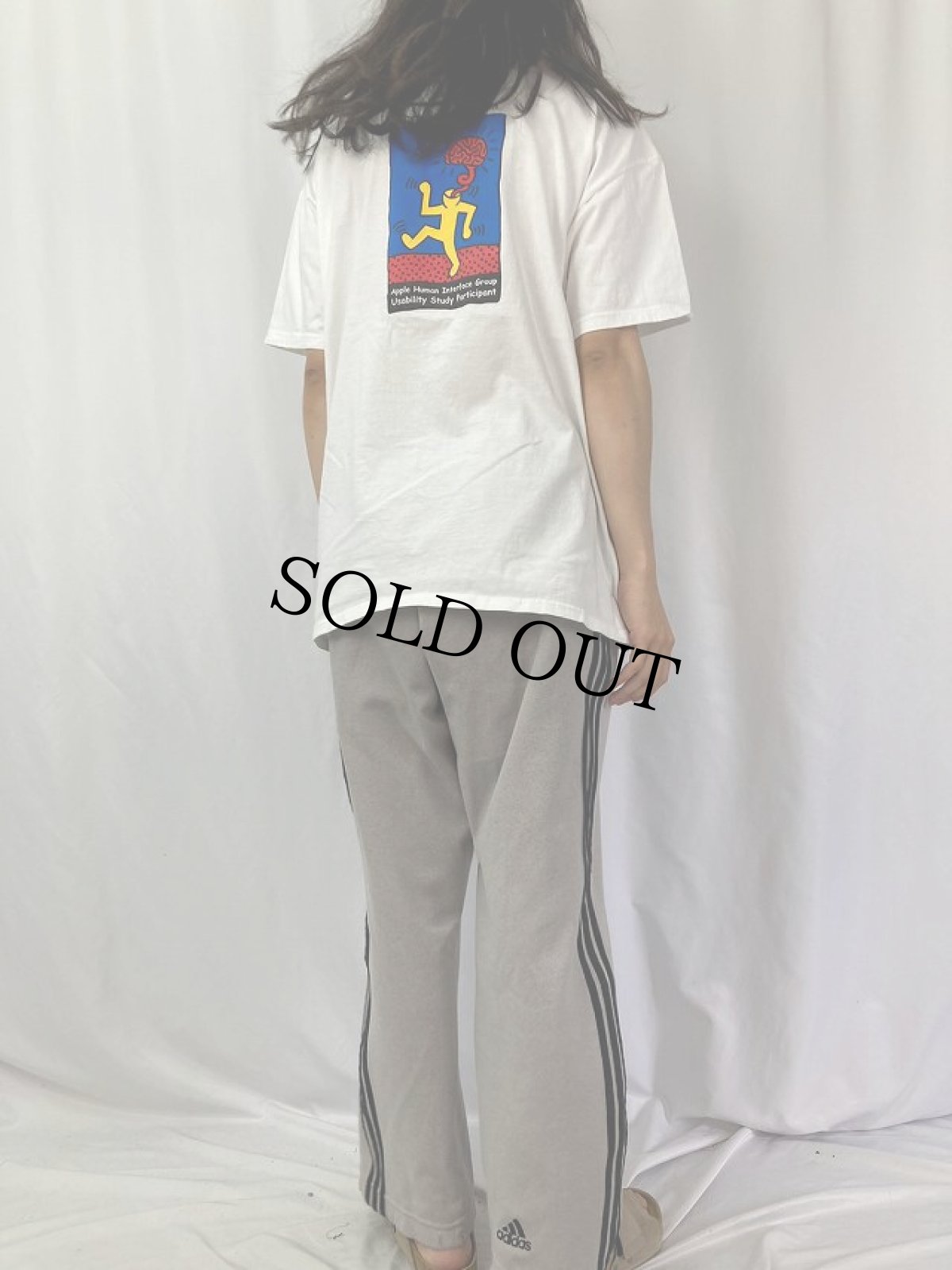 画像5: 90's Apple × Keith Haring "Think Usability" アートプリントTシャツ XL (5)