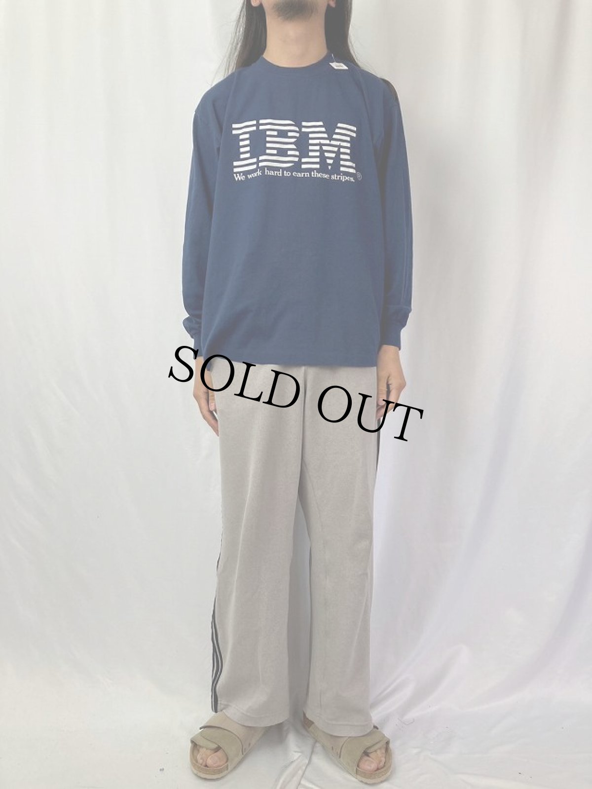 画像2: 90's IBM 企業ロゴプリントロンT XL (2)