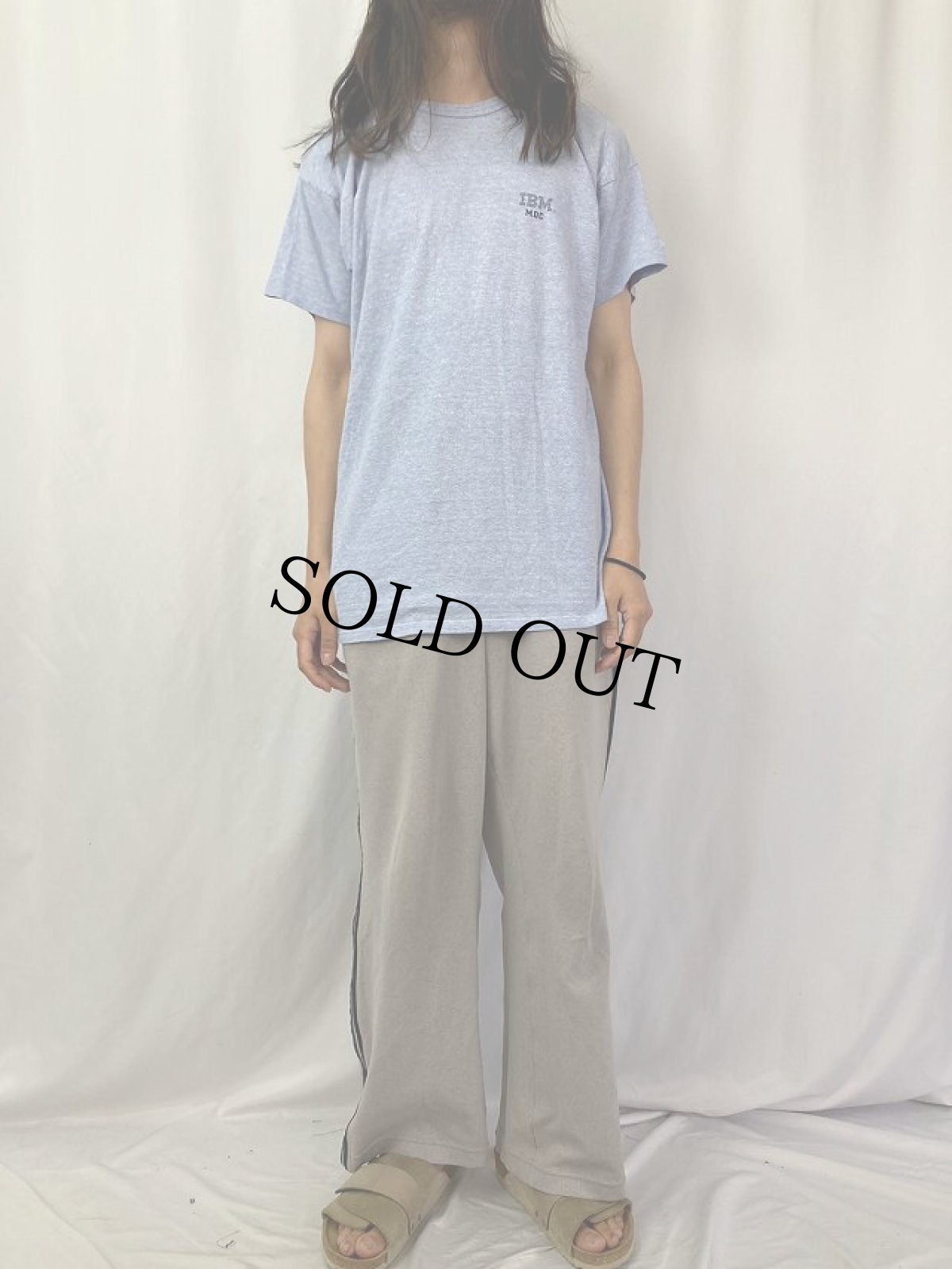 画像2: 80's Champion トリコタグ USA製 IBM 企業ロゴプリントTシャツ XL (2)