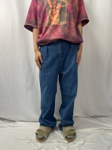 画像2: 90's〜 POLO Ralph Lauren 1タックデニムパンツ W35 (2)