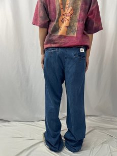 画像4: 90's〜 POLO Ralph Lauren 1タックデニムパンツ W35 (4)