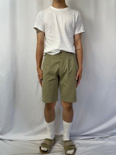 画像2: 【SALE】 40's EURO MILITARY 2タック チノショーツ W30 (2)