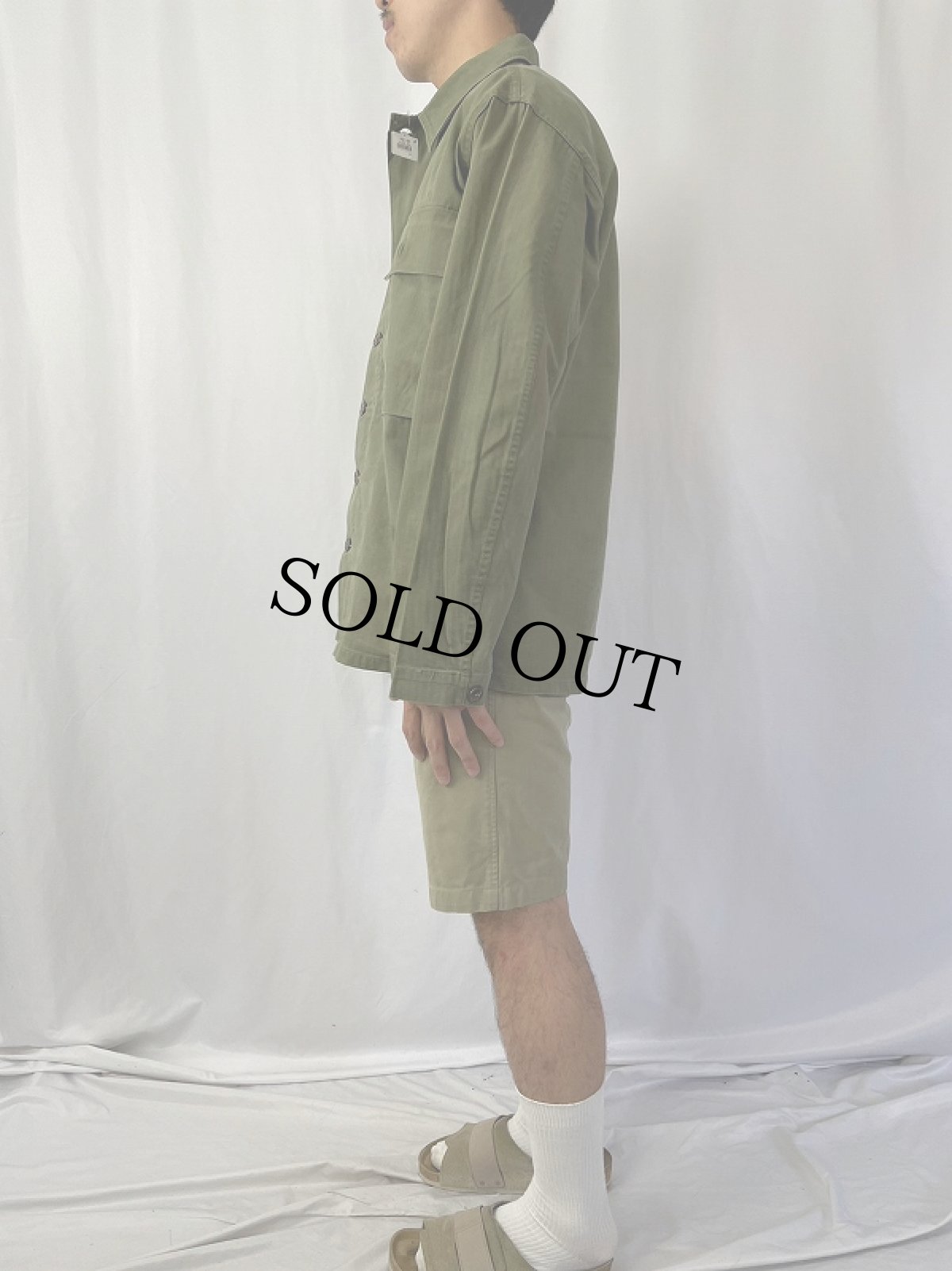 画像3: 40's U.S.ARMY M-43 HBTジャケット 38R (3)