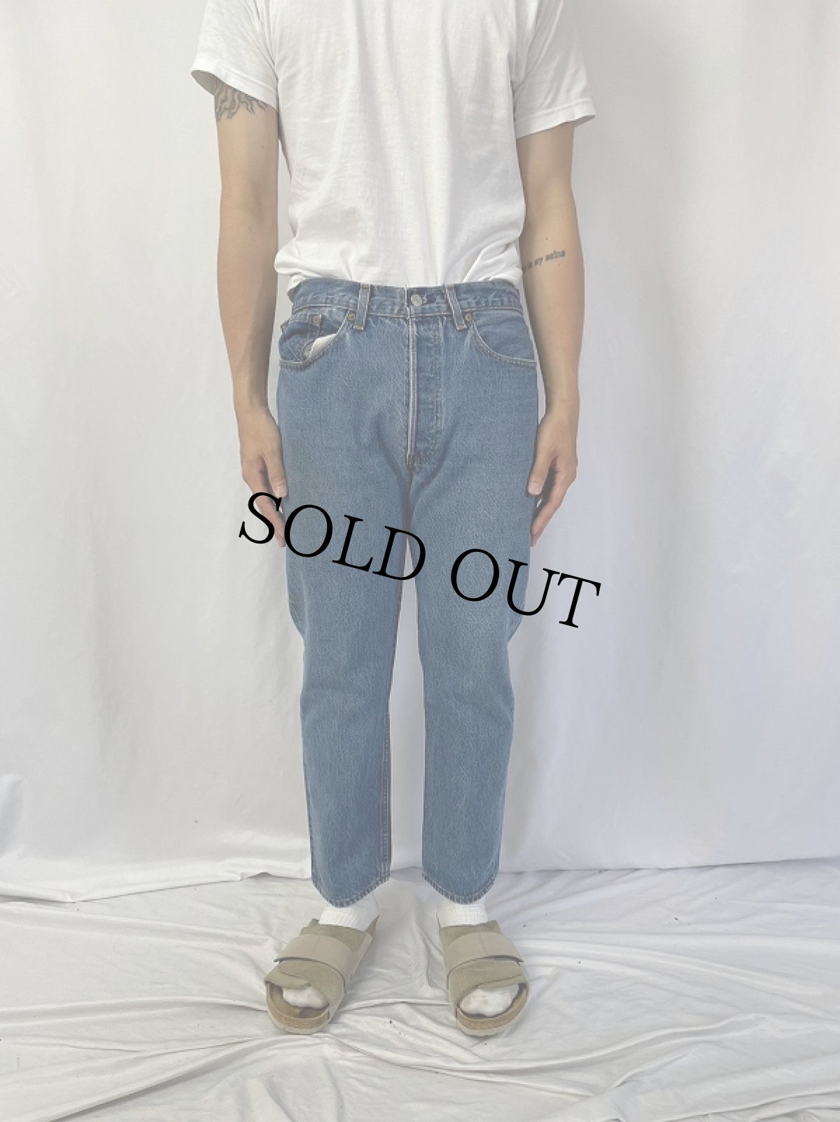 画像2: 80's Levi's 501 USA製 デニムパンツ W30 (2)