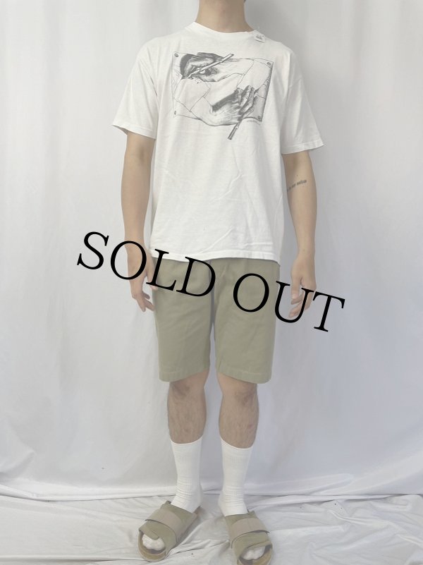 90's M.C. Escher USA製 騙し絵アートプリントTシャツ 90's M.C.Escher art Printed Tee M.C.Escher エッシャー アート