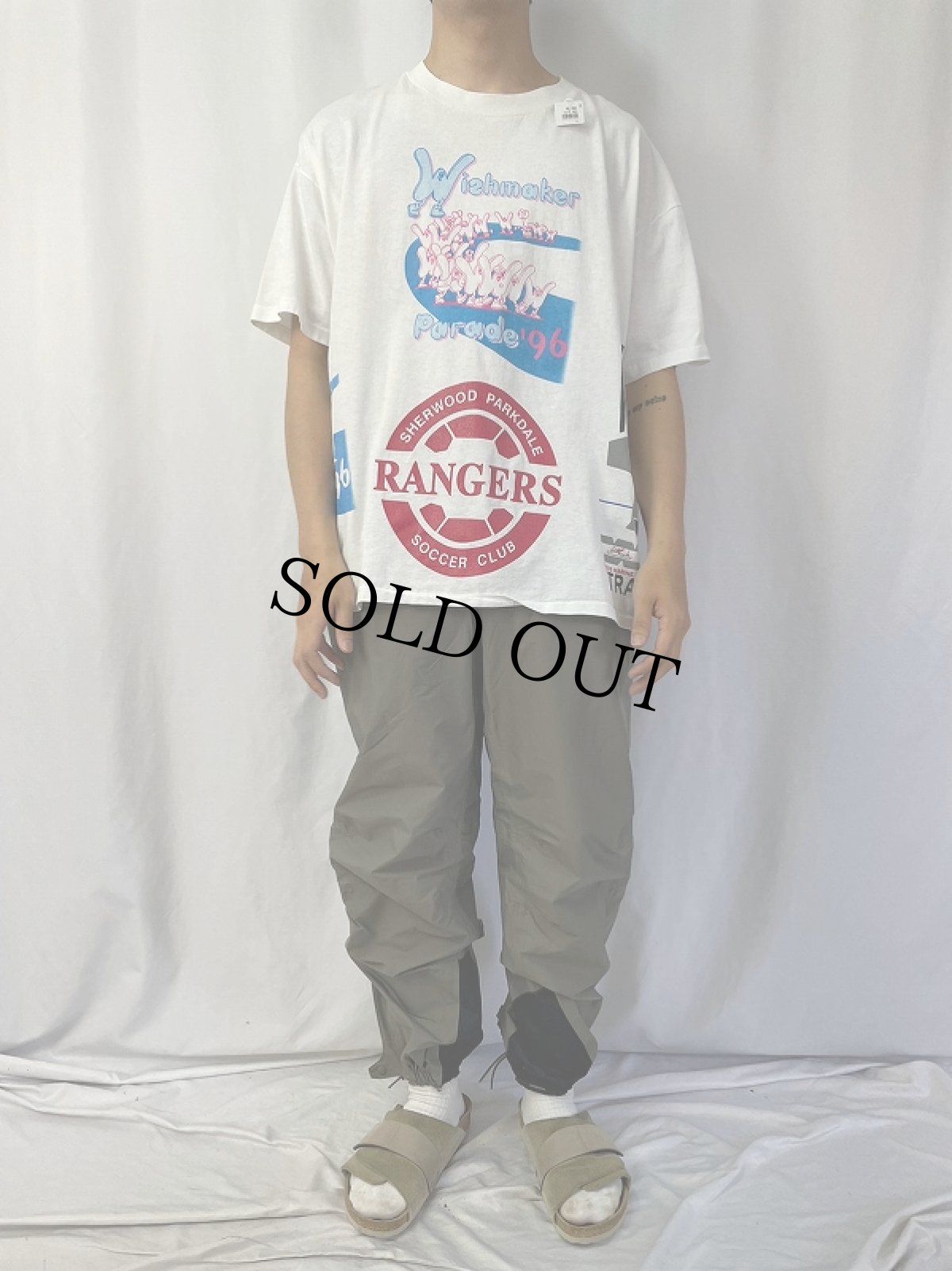 画像3: 90's USA製 試し刷り ロゴプリントTシャツ XL (3)