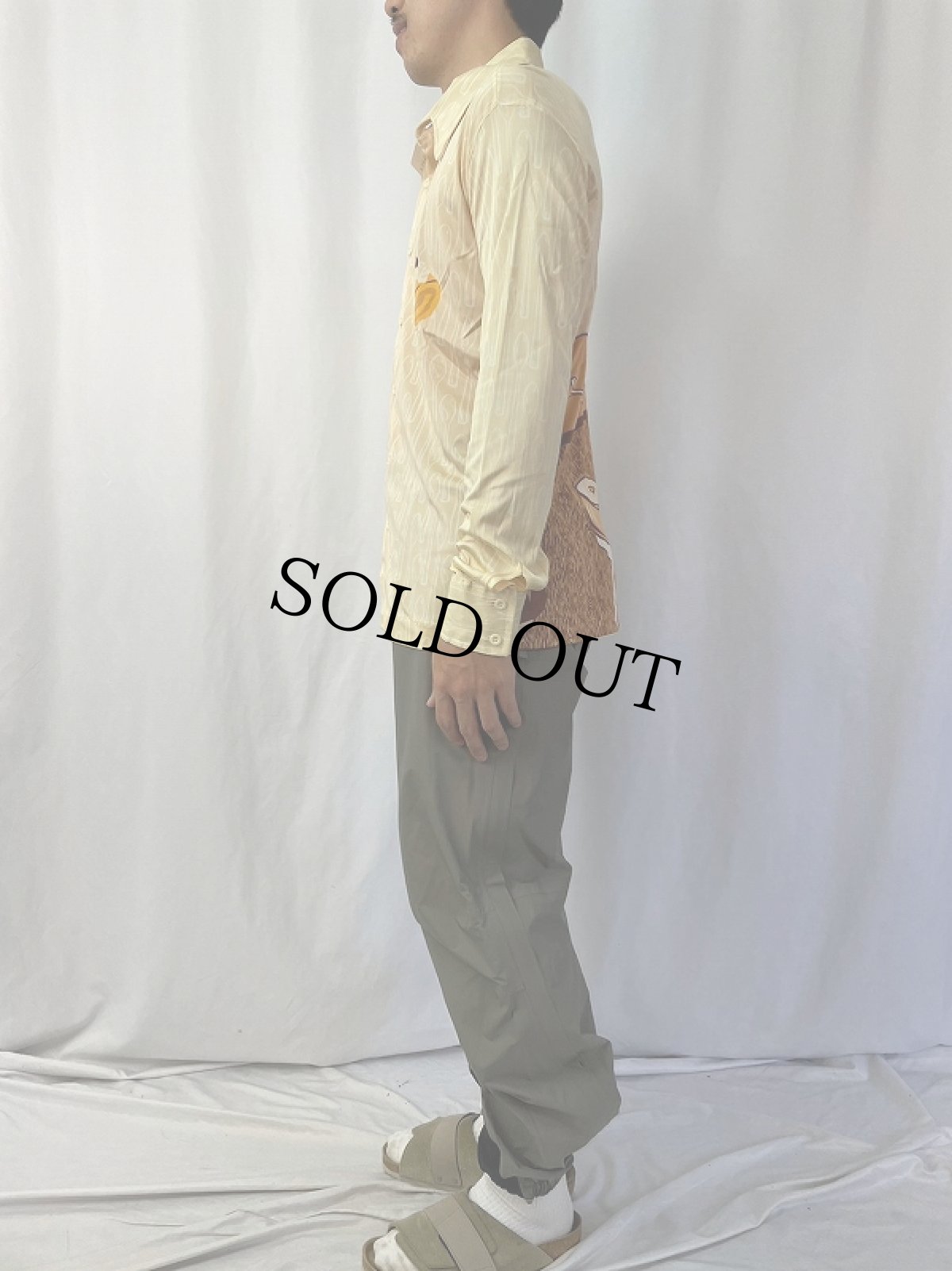 画像4: 70's Montecarlo スイーツ柄プリントシャツ (4)