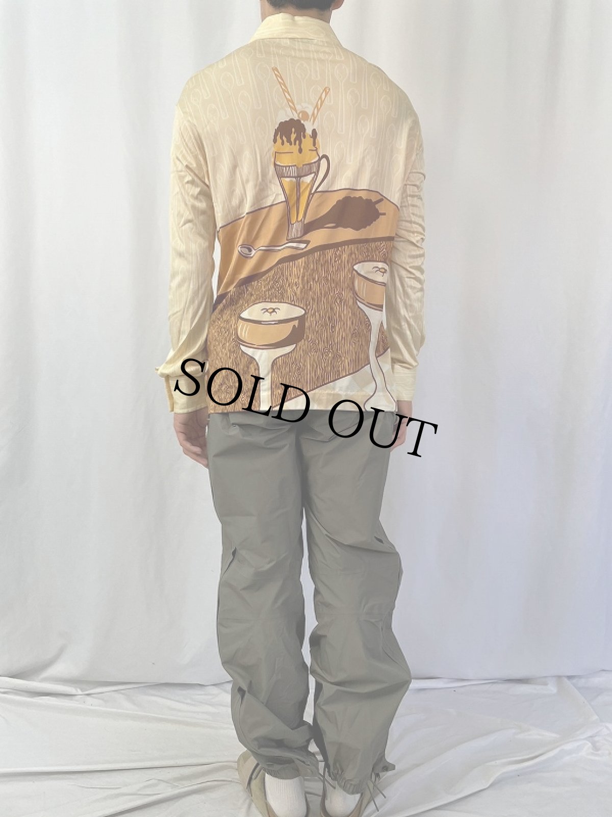 画像5: 70's Montecarlo スイーツ柄プリントシャツ (5)