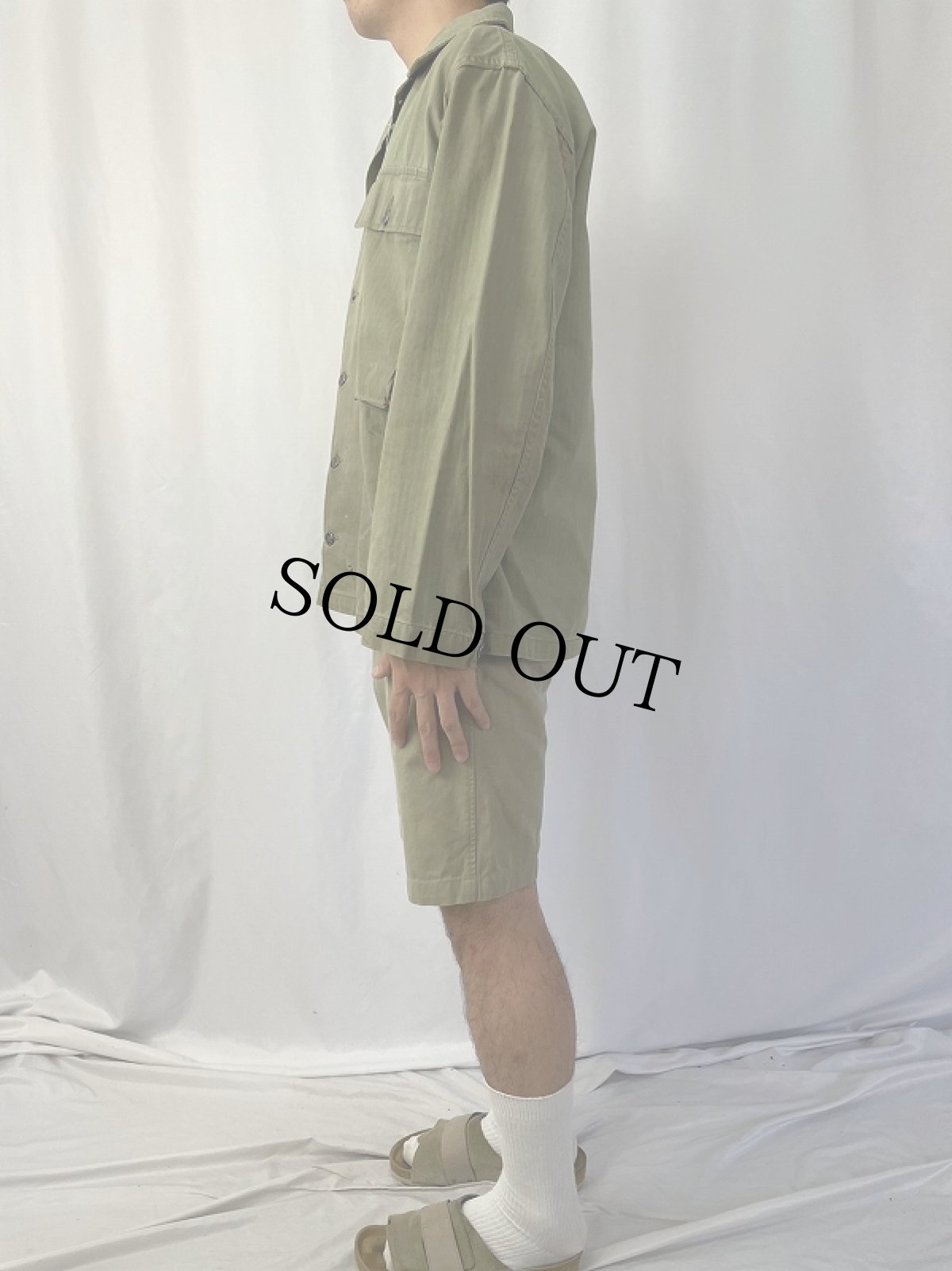 画像3: 40's U.S.ARMY 13スター M-43 HBTジャケット 40R (3)