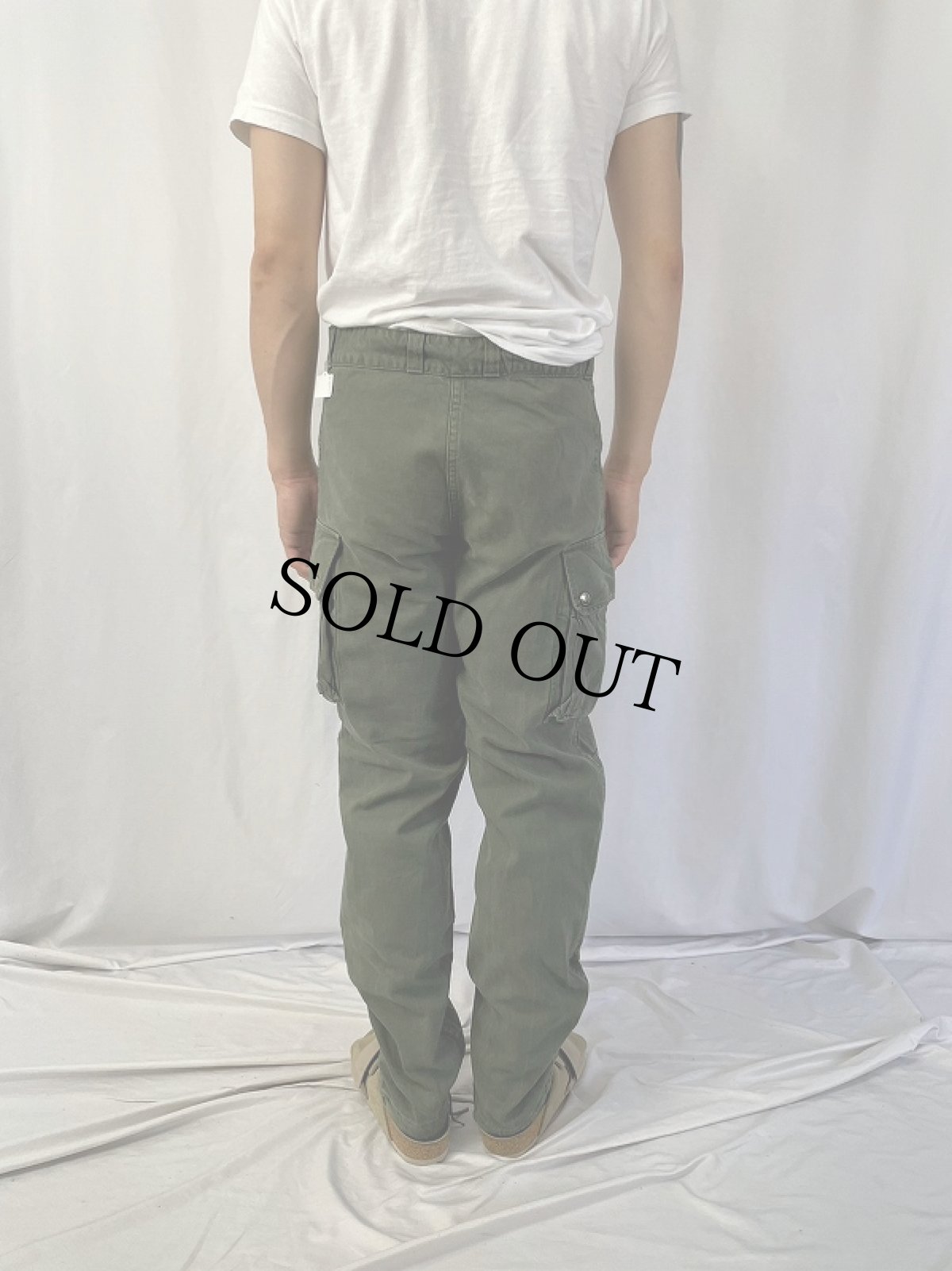 画像4: French Air Force  コットンツイル カーゴパンツ W33 (4)