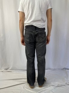 画像4: 2000's Levi's 501 USA製 "サルファブラック" ブラックデニムパンツ W31 (4)