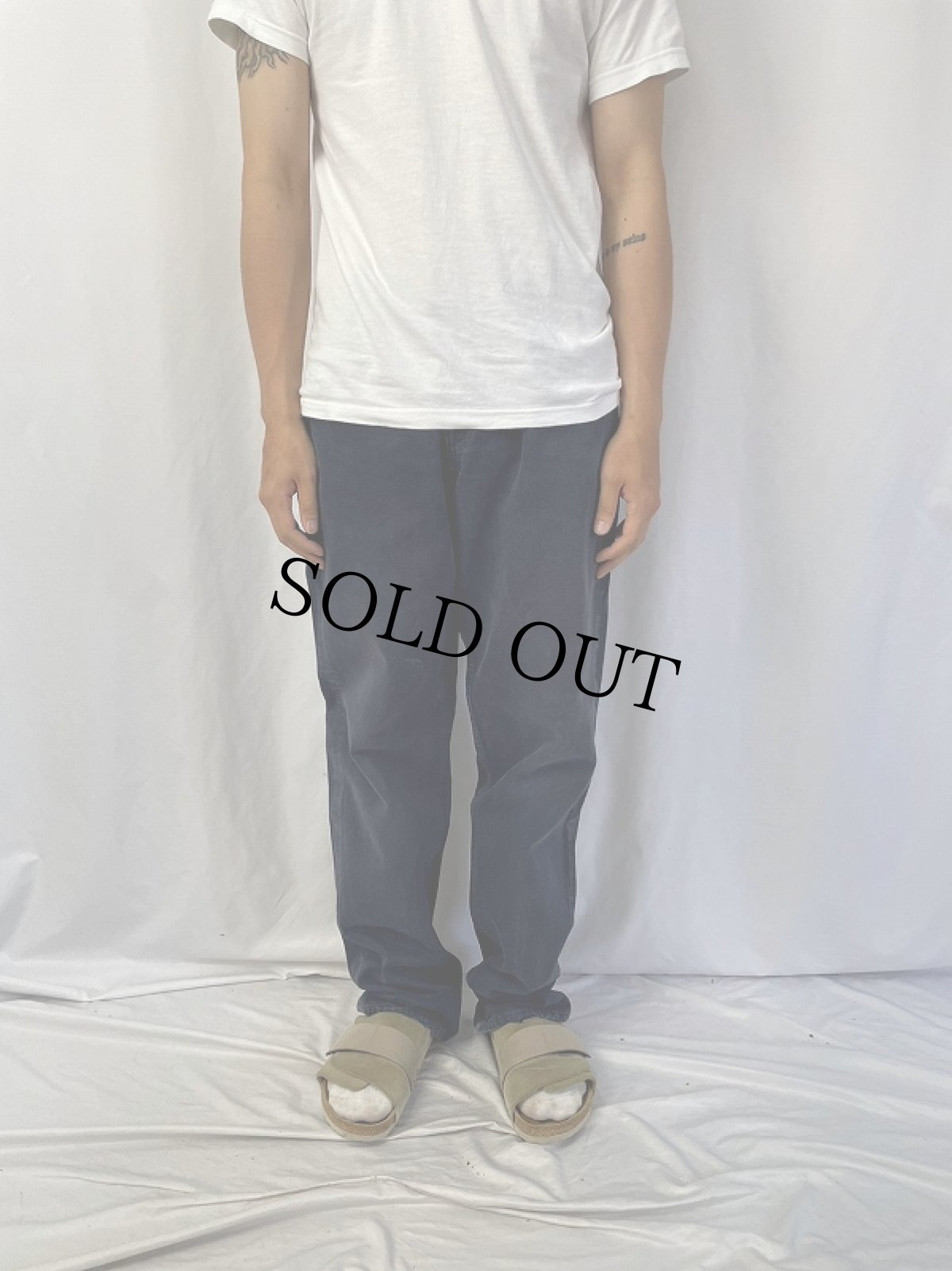 画像2: 90's Levi's 555 "RELAXED FIT TAPERD LEG" USA製 カラーデニムパンツ W34 (2)