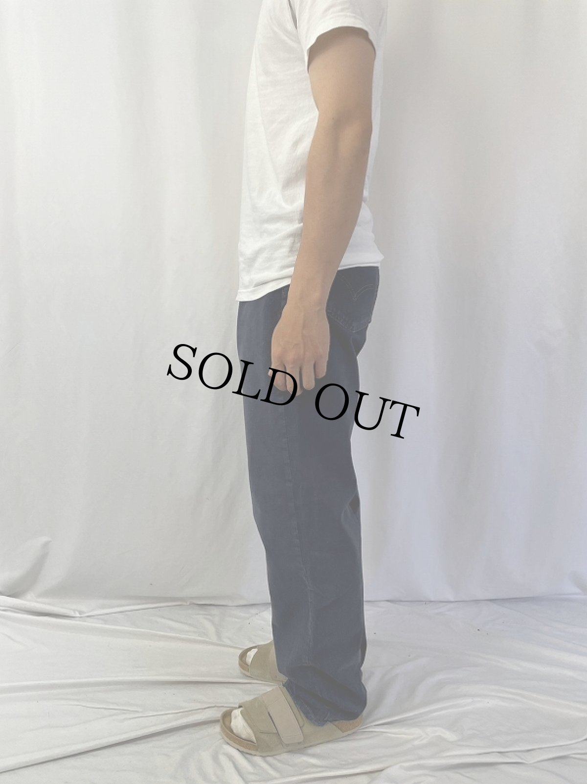 画像3: 90's Levi's 555 "RELAXED FIT TAPERD LEG" USA製 カラーデニムパンツ W34 (3)