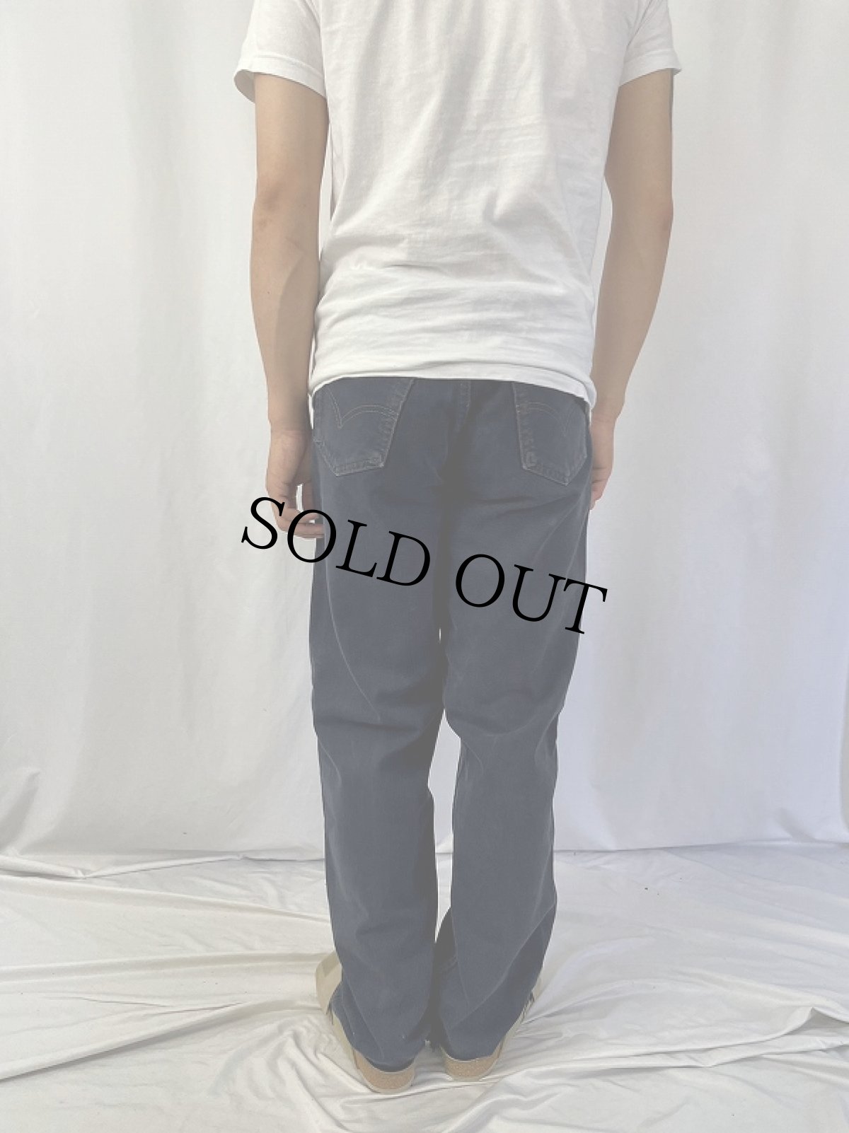 画像4: 90's Levi's 555 "RELAXED FIT TAPERD LEG" USA製 カラーデニムパンツ W34 (4)