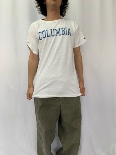 画像2: 80's Champion USA製 "COLUMBIA" ロゴプリントTシャツ L (2)