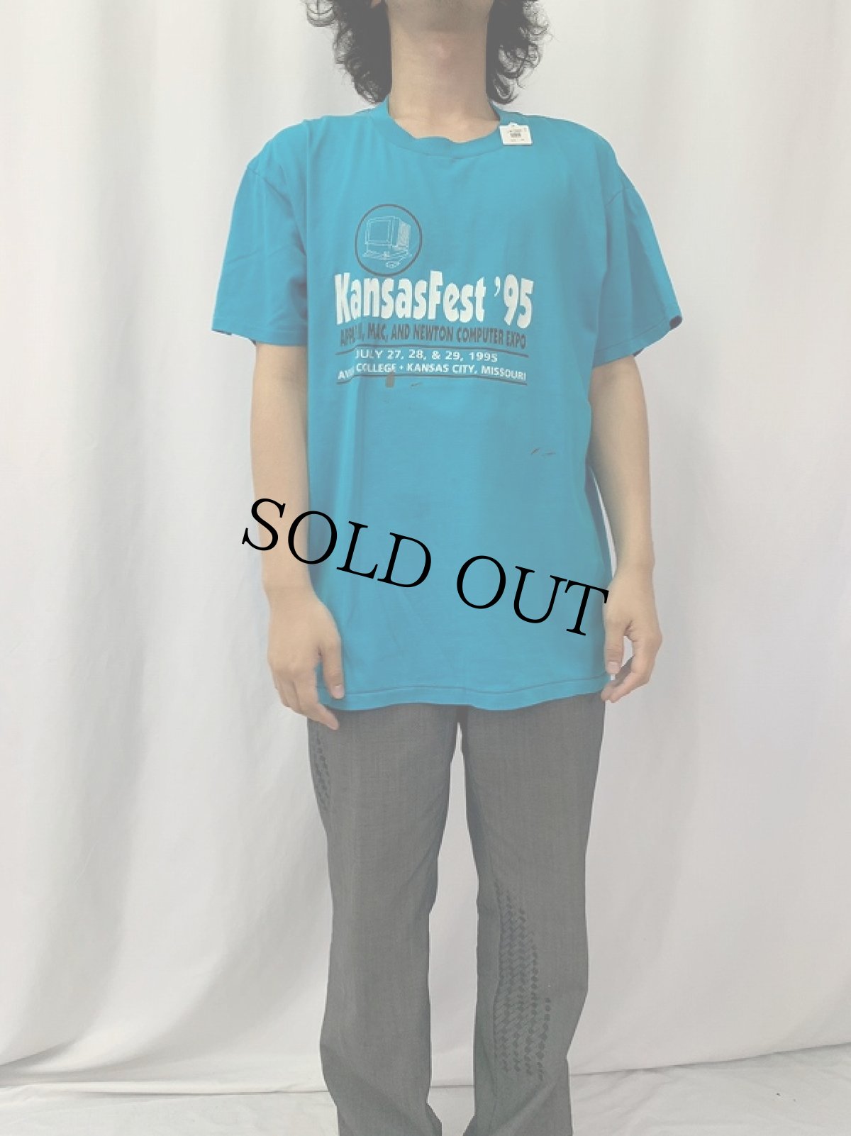 画像2: 90's Apple "Kansas Fest '95" Tシャツ XL (2)