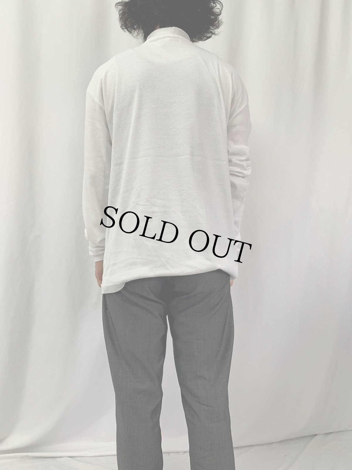 画像5: 【SALE】 Apple USA製 ロゴプリント モックネックロンT L (5)