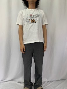 画像3: 80〜90's Crazy Shirts HAWAII 猫プリントTシャツ L (3)
