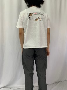 画像5: 80〜90's Crazy Shirts HAWAII 猫プリントTシャツ L (5)