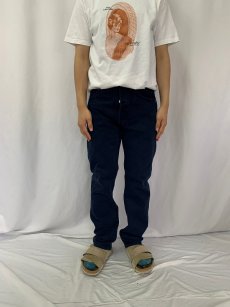 画像2: 90's Levi's 501-0662 USA製 カラーデニムパンツ 後染め NAVY W31 (2)