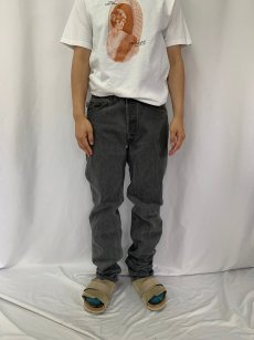 画像2: 90's Levi's 501 USA製 ブラックデニムパンツ W33 (2)