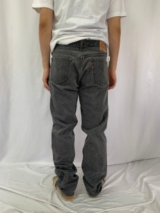 画像4: 90's Levi's 501 USA製 ブラックデニムパンツ W33 (4)