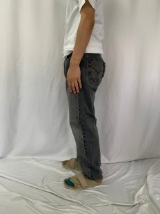 画像3: 90's Levi's 501 USA製 "サルファブラック" ブラックデニムパンツ W34 (3)