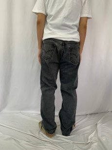 画像4: 90's Levi's 501 USA製 "サルファブラック" ブラックデニムパンツ W34 (4)