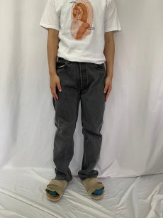 画像2: 90's Levi's 501 USA製 ブラックデニムパンツ W33 (2)