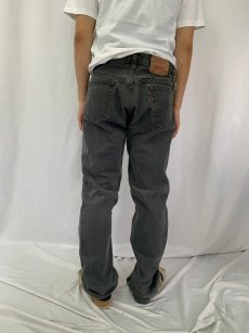 画像4: 90's Levi's 501 USA製 ブラックデニムパンツ W33 (4)