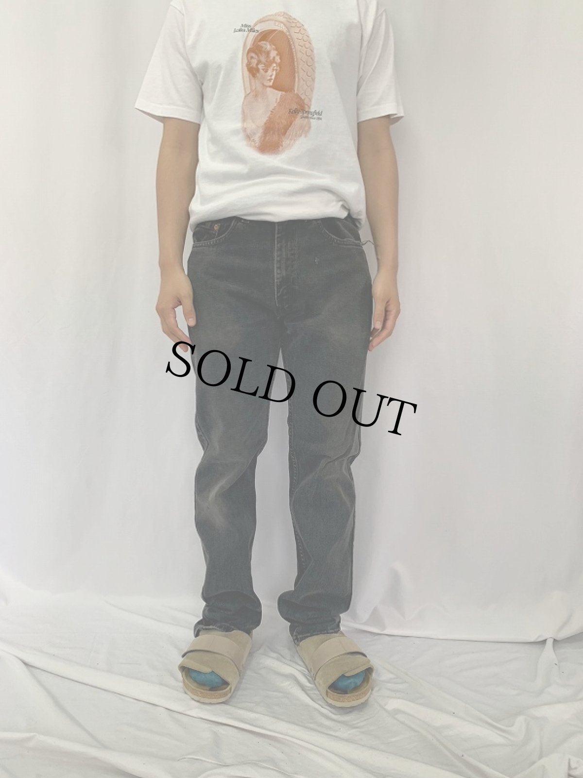 画像2: 90's Levi's 505 USA製 "サルファブラック" デニムパンツ W28 (2)