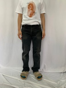 画像2: 90's Levi's 505 USA製 "サルファブラック" デニムパンツ W28 (2)