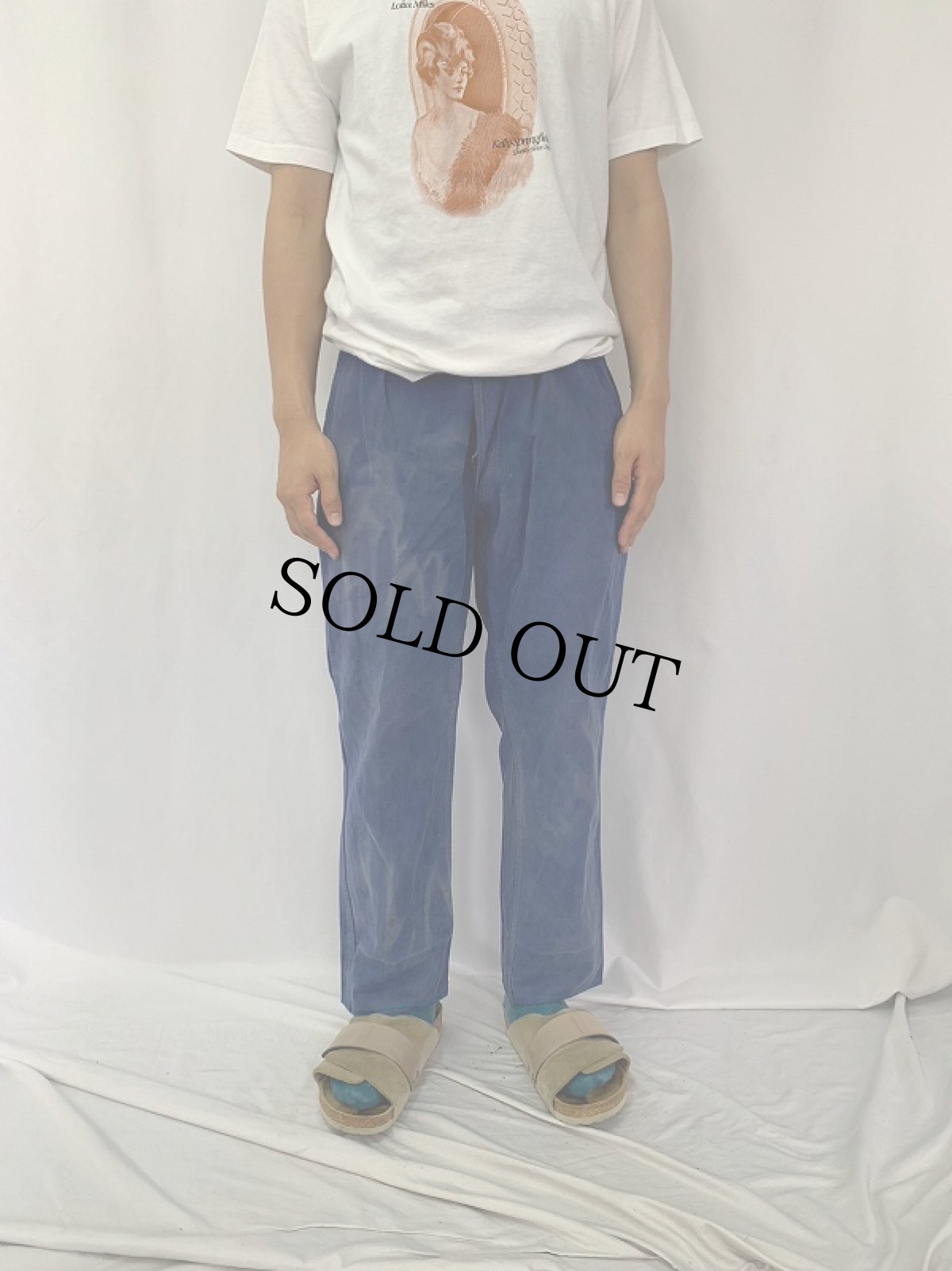 画像2: 60's EURO LE FORT-BEAU コットンワークパンツ W28 (2)