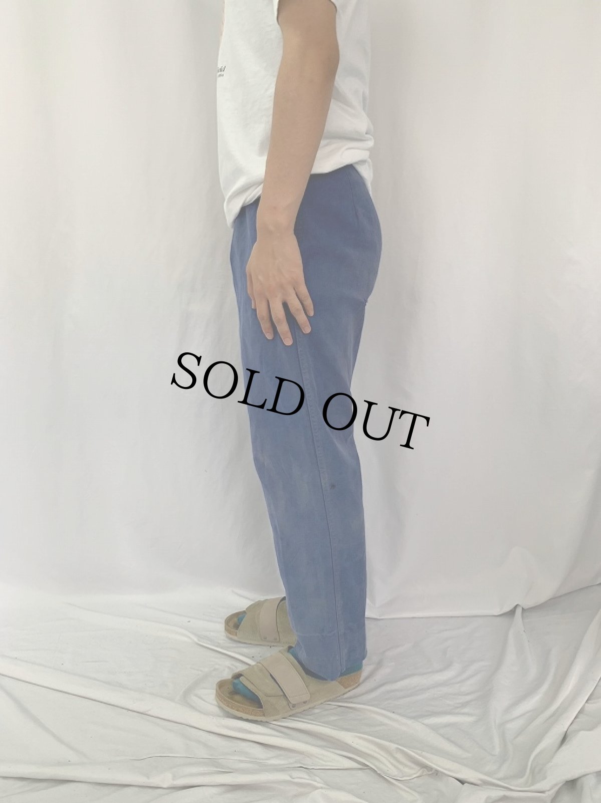 画像3: 60's EURO LE FORT-BEAU コットンワークパンツ W28 (3)