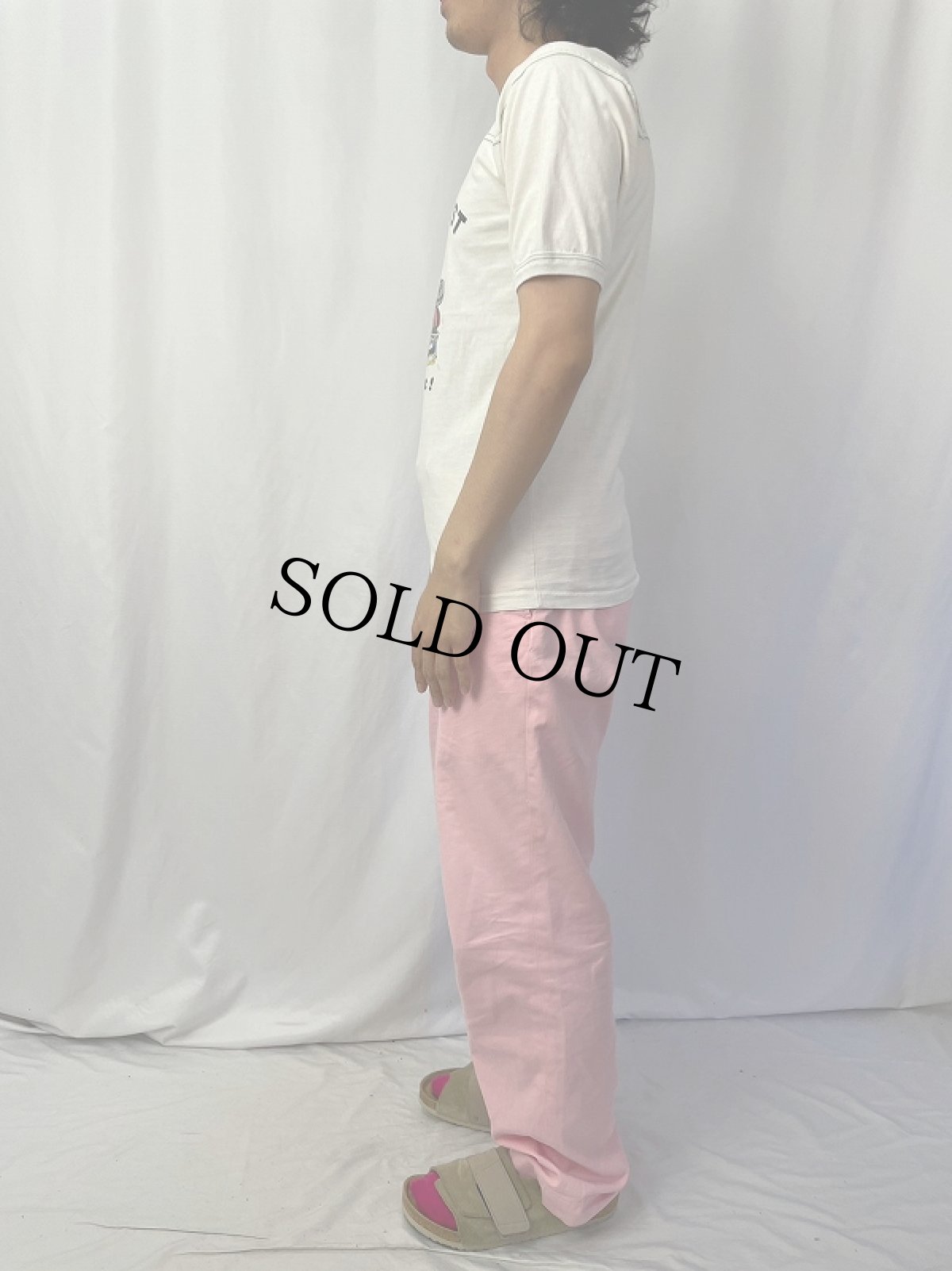 画像3: 80's "HORN'S BEST" パロディプリント フットボールTシャツ S (3)