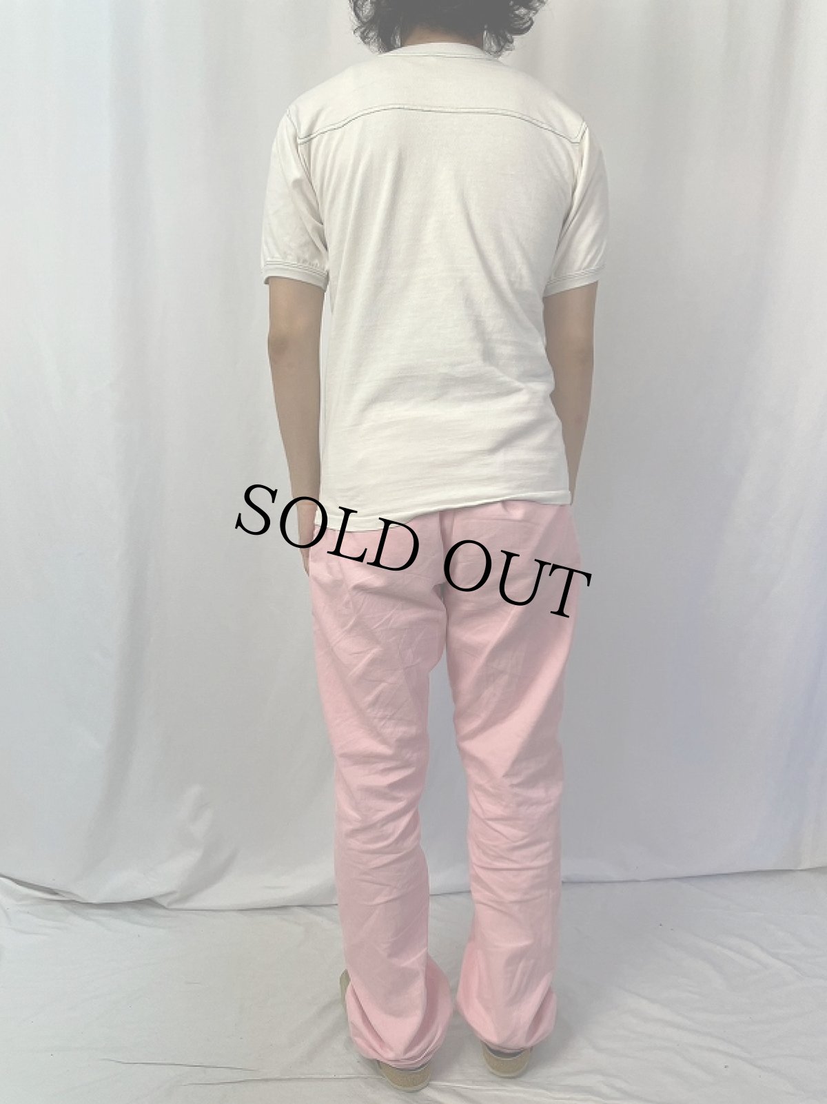 画像4: 80's "HORN'S BEST" パロディプリント フットボールTシャツ S (4)