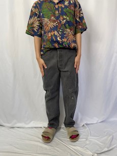 画像2: 90's Levi's 501 USA製 ブラックデニムパンツ W35 (2)