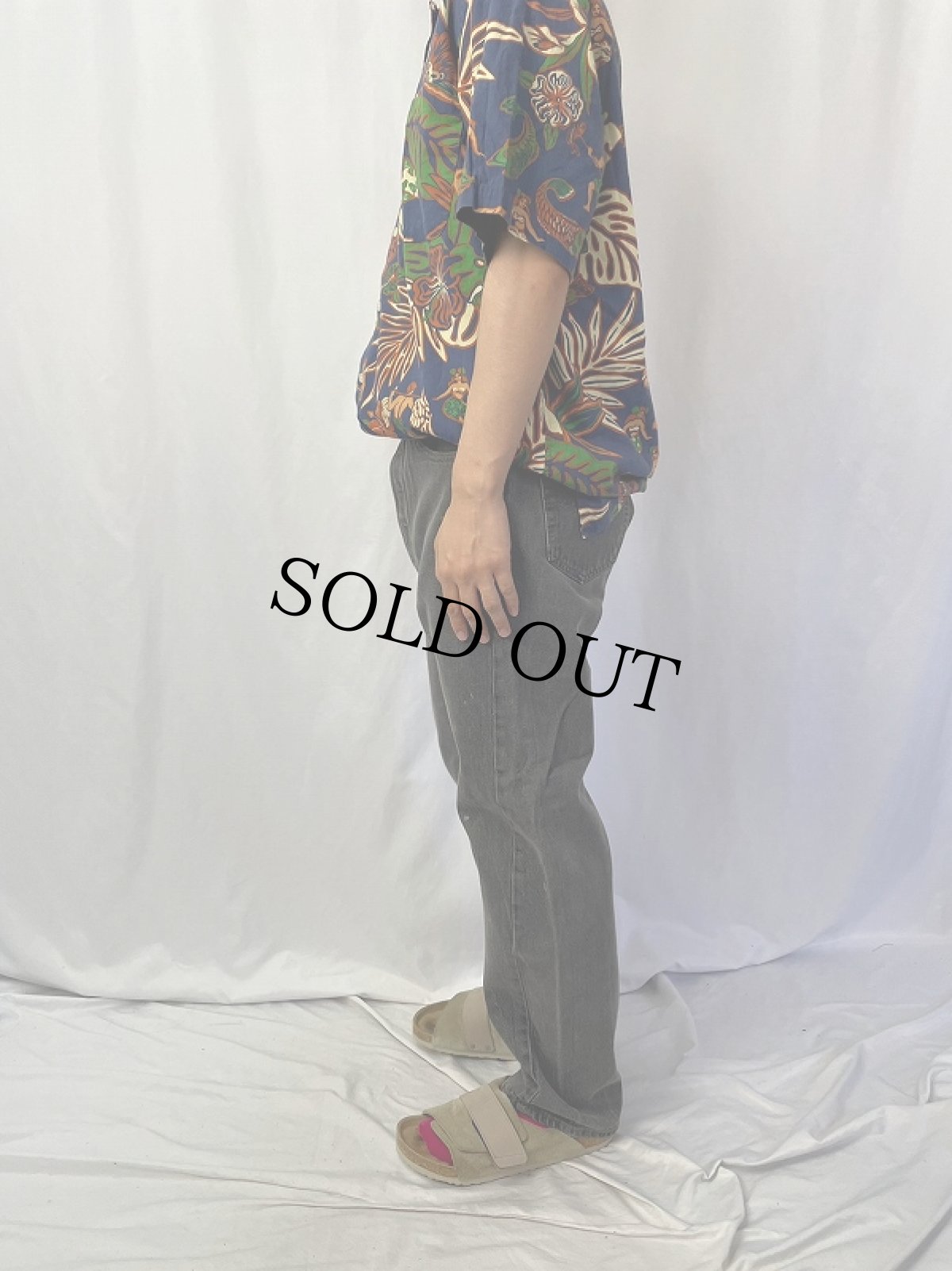 画像3: 90's Levi's 501 USA製 ブラックデニムパンツ W35 (3)