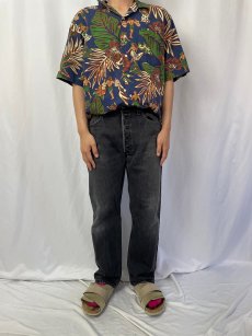 画像2: 2000's Levi's 501 USA製 "サルファブラック" ブラックデニムパンツ W33 (2)