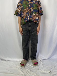 画像2: 90's Levi's 505 USA製 ブラックデニムパンツ W38 (2)